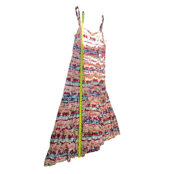 Colorful Sleeveless Boho Maxi Dress 1X With Smocked‎ Top Beachy Vacation Lagom - Picture 3 of 9